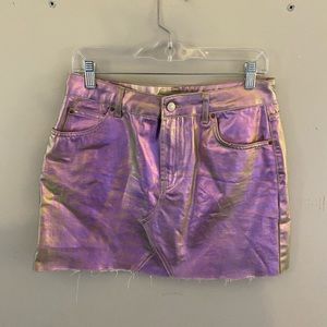 TopShop Iridescent Denim Skirt